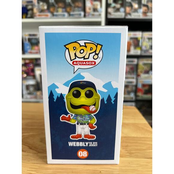 VAULTED LIMITED EDITION EXC Webbly Tie-Dye Shirt Funko Pop #08 Aquasox Everett - Picture 2 of 6